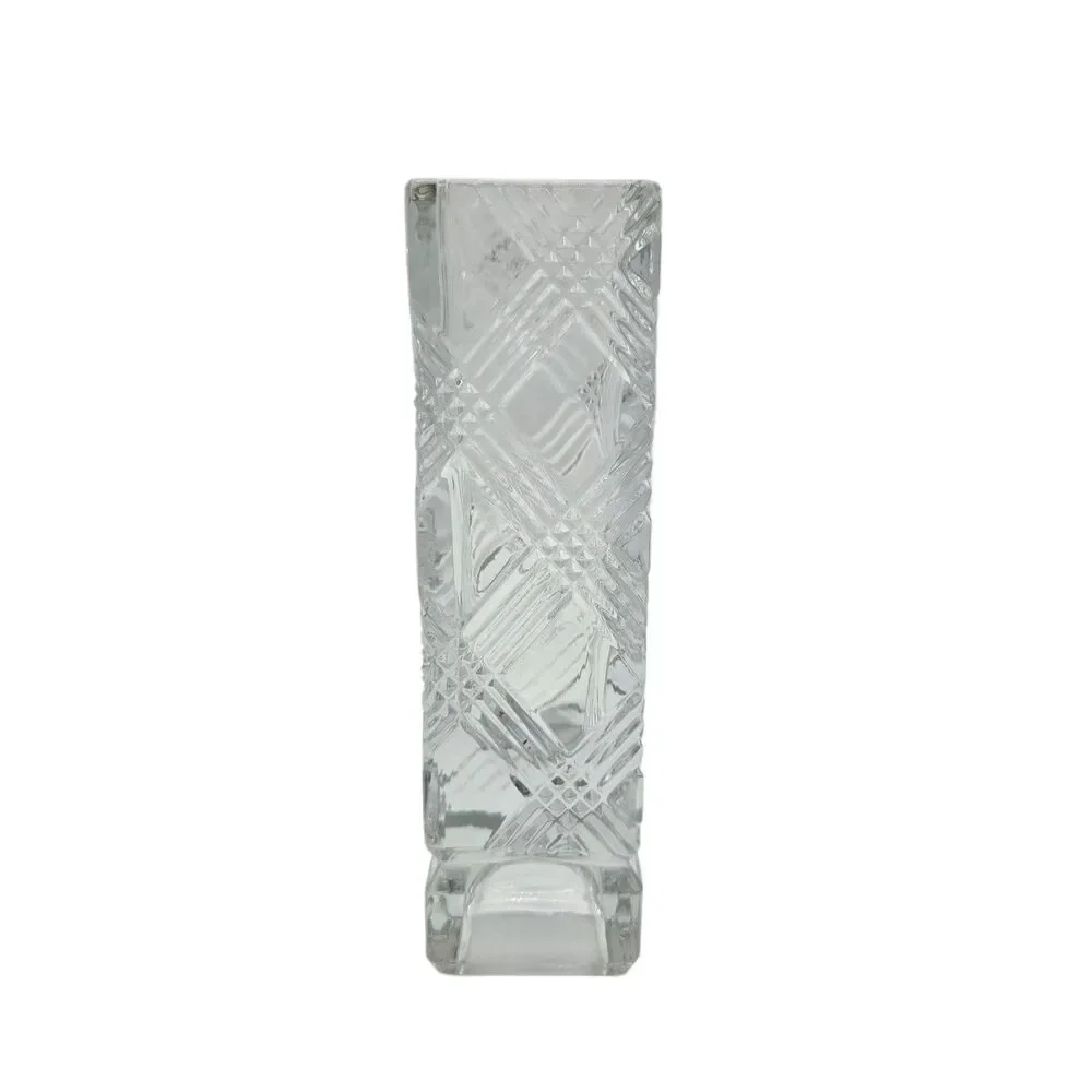 Vintage Avon Fostoria 1980 Cut Crystal Bud Vase 6